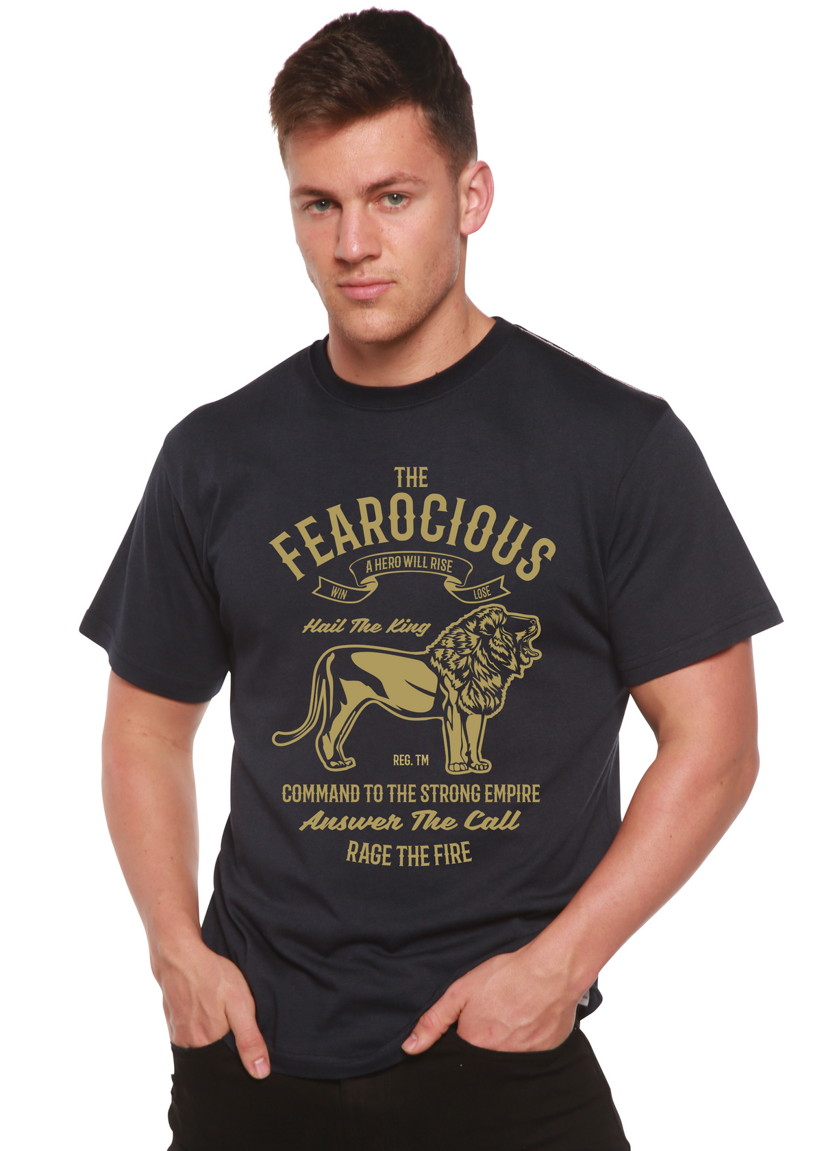 The Fearocious men's bamboo graphic T-shirt – view 2