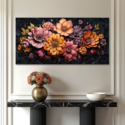 Colorful Floral Realistic Wall Art by Tailored Canvases