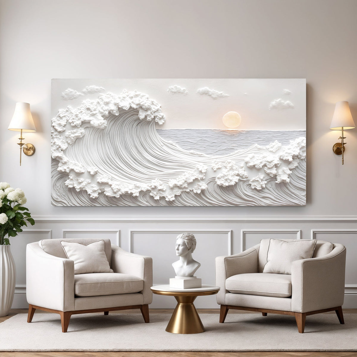 Ocean Waves Abstract Wall Art by Tailored Canvases
