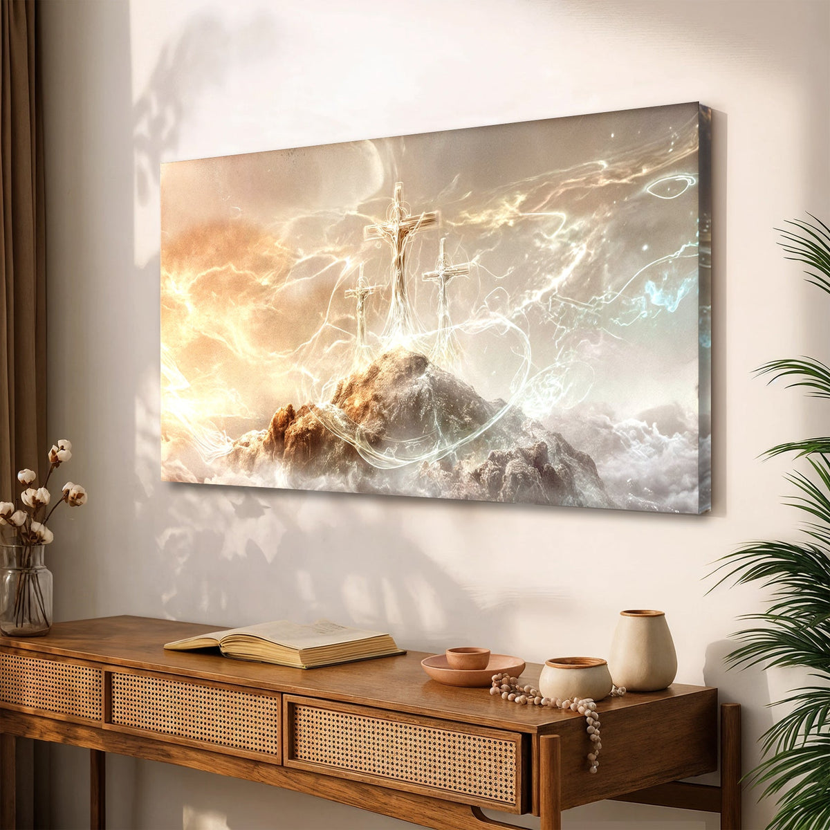 He Is Risen Faith Wall Art by Tailored Canvases