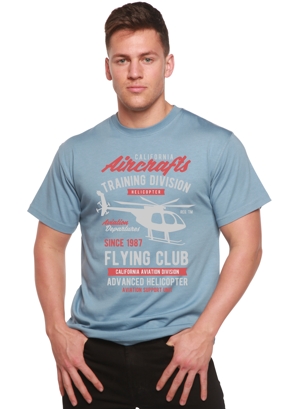 California Aircraft men's bamboo graphic T-shirt – view 6