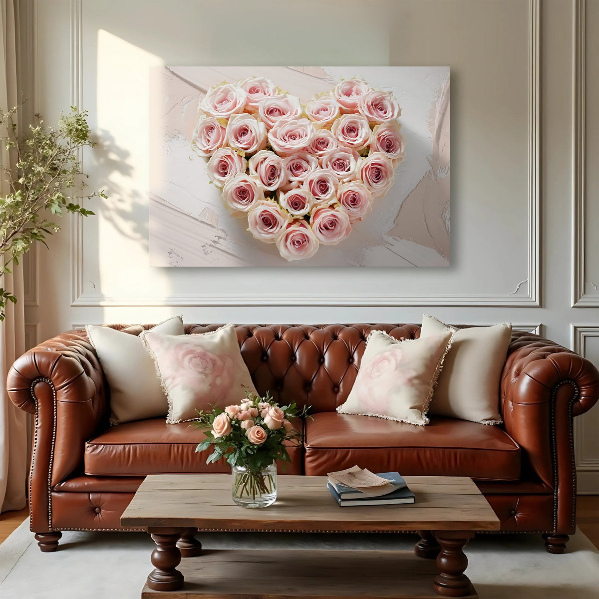 Floral Heart Wall Art IV by Tailored Canvases