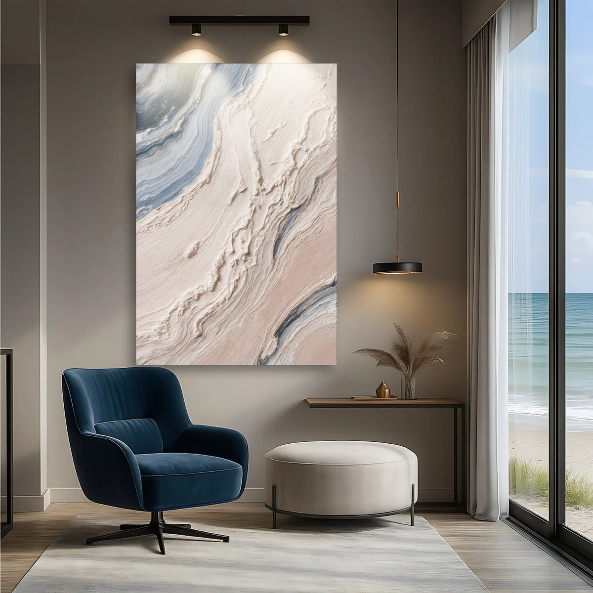 Minimalist Waves Wall Art III by Tailored Canvases