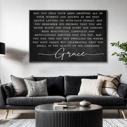 Unending Grace Faith Sign by Tailored Canvases
