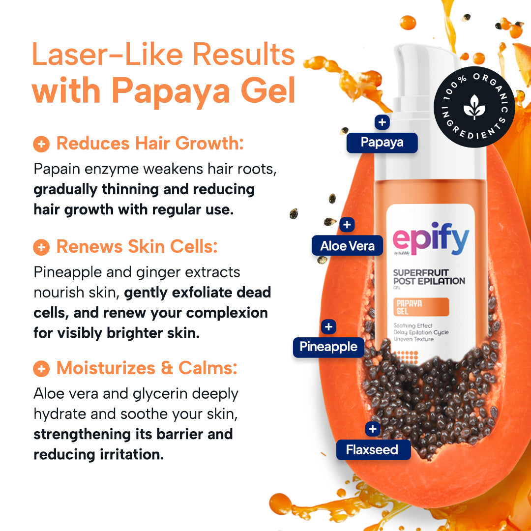 Epify Radiant Glow Face Care Set, Glutathione Shot &amp; Superfruit Papaya Gel, 2-Step Face Routine by Beauty Care Bag
