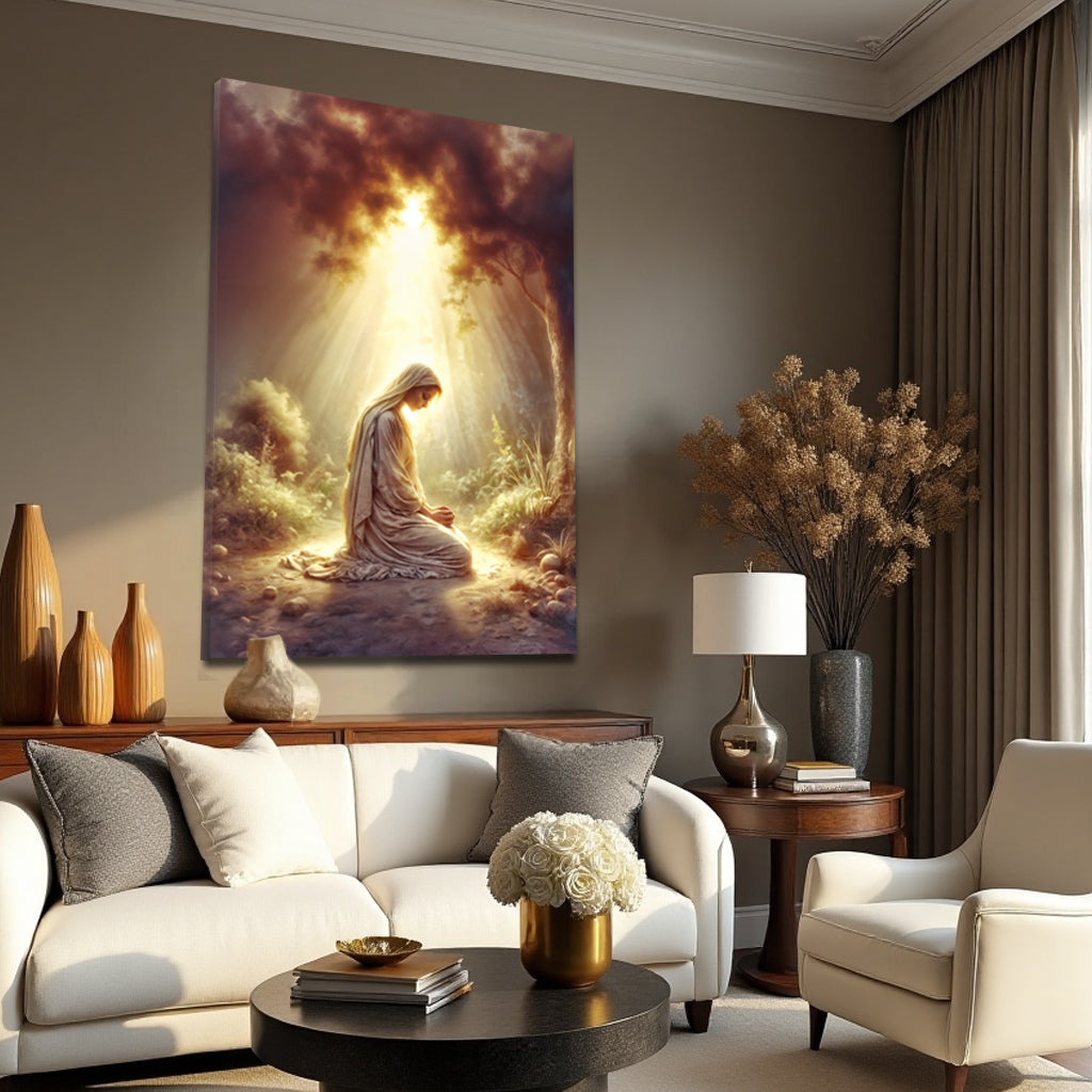Mary Praying Faith Wall Art by Tailored Canvases