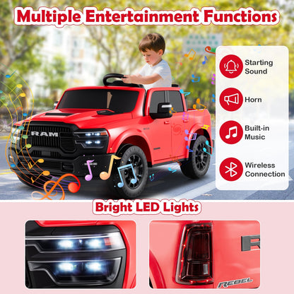 GBruno Store 2 seater 24V licensed Ram ride-on truck for kids, view 28