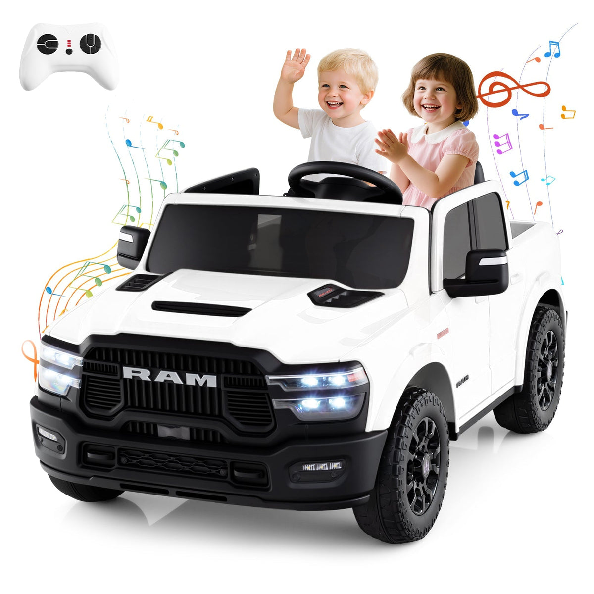 GBruno Store 2 seater 24V licensed Ram ride-on truck for kids, view 20