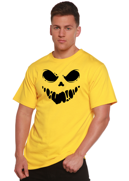 Halloween Boo men's bamboo graphic T-shirt – view 3