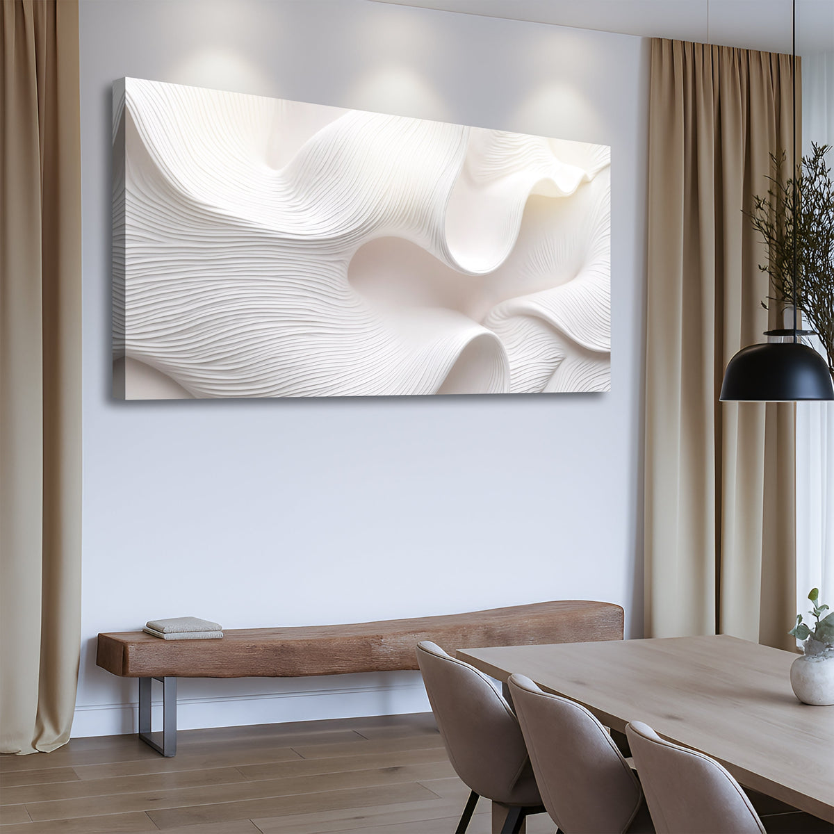 Minimalist Waves Wall Art II by Tailored Canvases
