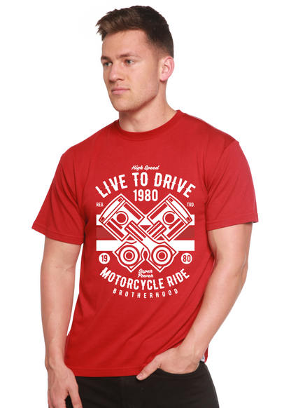 Live to Ride 1980 men's bamboo graphic T-shirt – view 4