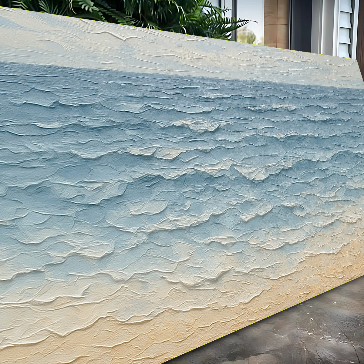 Serene Ocean Wave Coastal Wall Art VI by Tailored Canvases