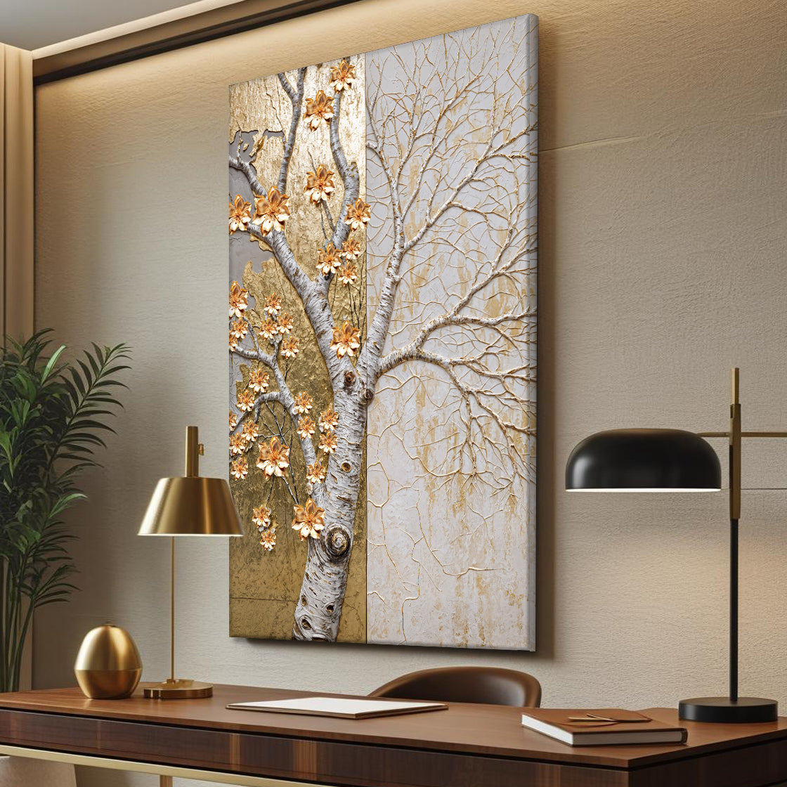 Ivory Seasons Wall Art by Tailored Canvases