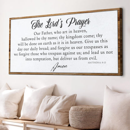 The Lord's Prayer Faith Sign II by Tailored Canvases
