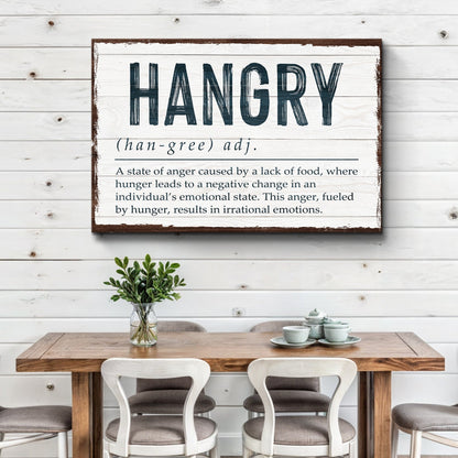 Hangry Kitchen Sign II by Tailored Canvases