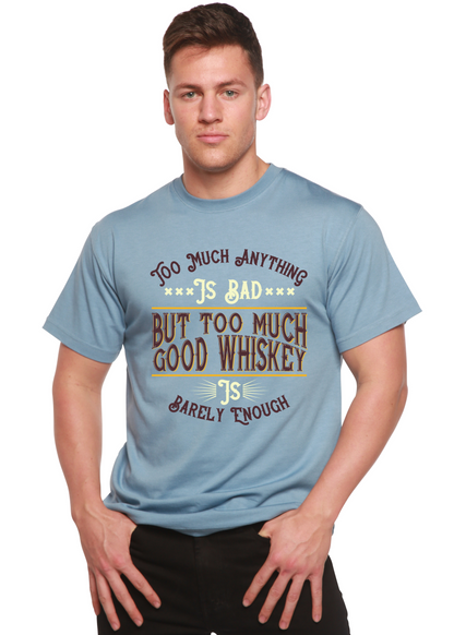 But Too Much Good Whiskey men's bamboo graphic T-shirt – view 3