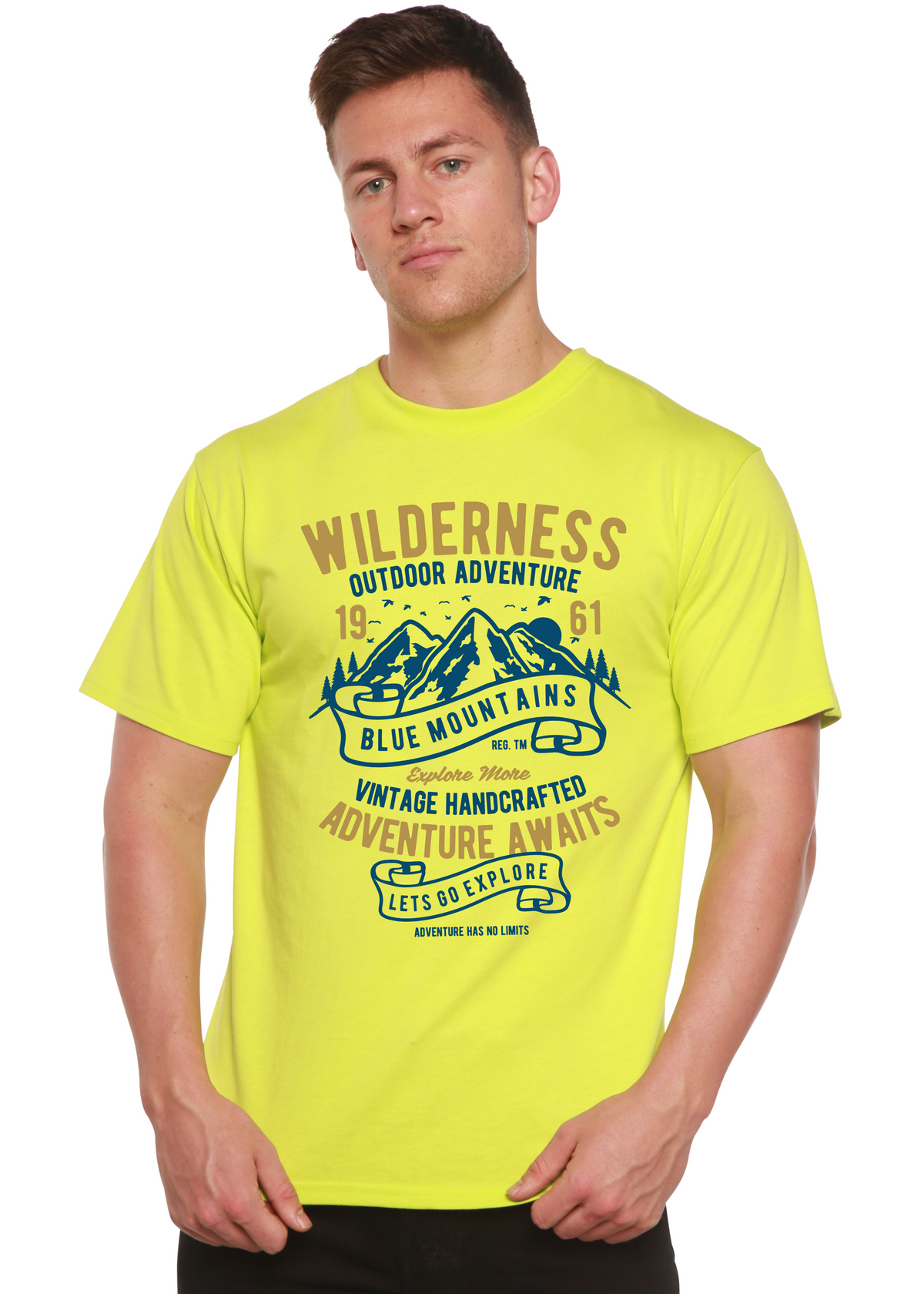 Wilderness men's bamboo graphic T-shirt – view 4