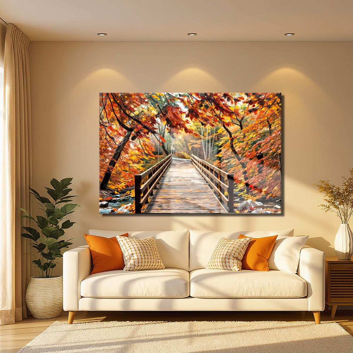 Crossing Autumn Wall Art by Tailored Canvases