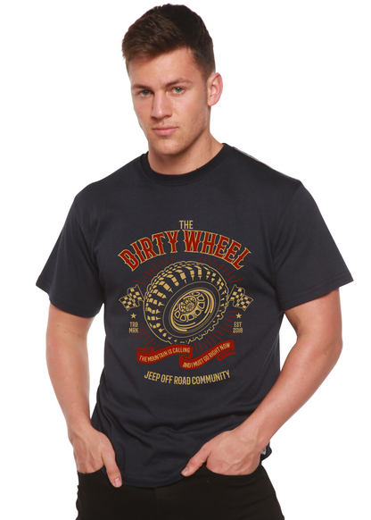 The Dirty Wheel men's bamboo graphic T-shirt – view 2