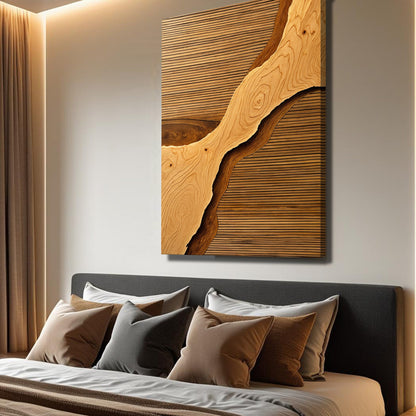 Wood Rift Wall Art by Tailored Canvases