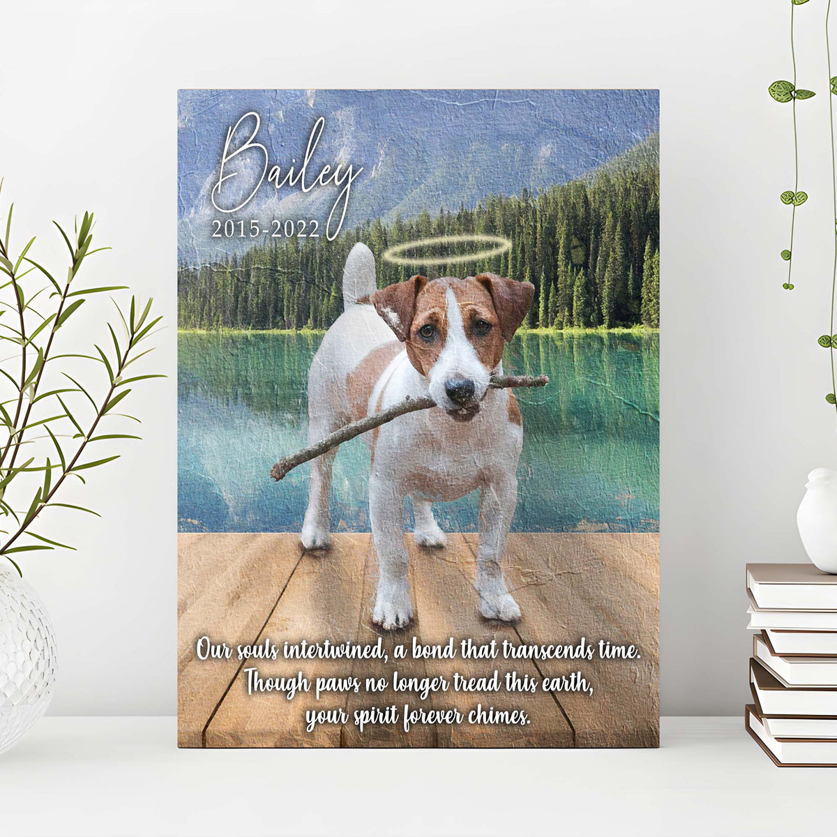 Pet Memorial Sign A Bond That Transcends Time by Tailored Canvases