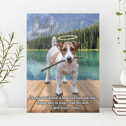 Pet Memorial Sign A Bond That Transcends Time by Tailored Canvases