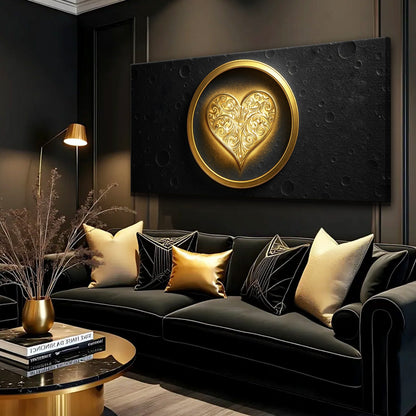 Heart Eclipse Wall Art by Tailored Canvases