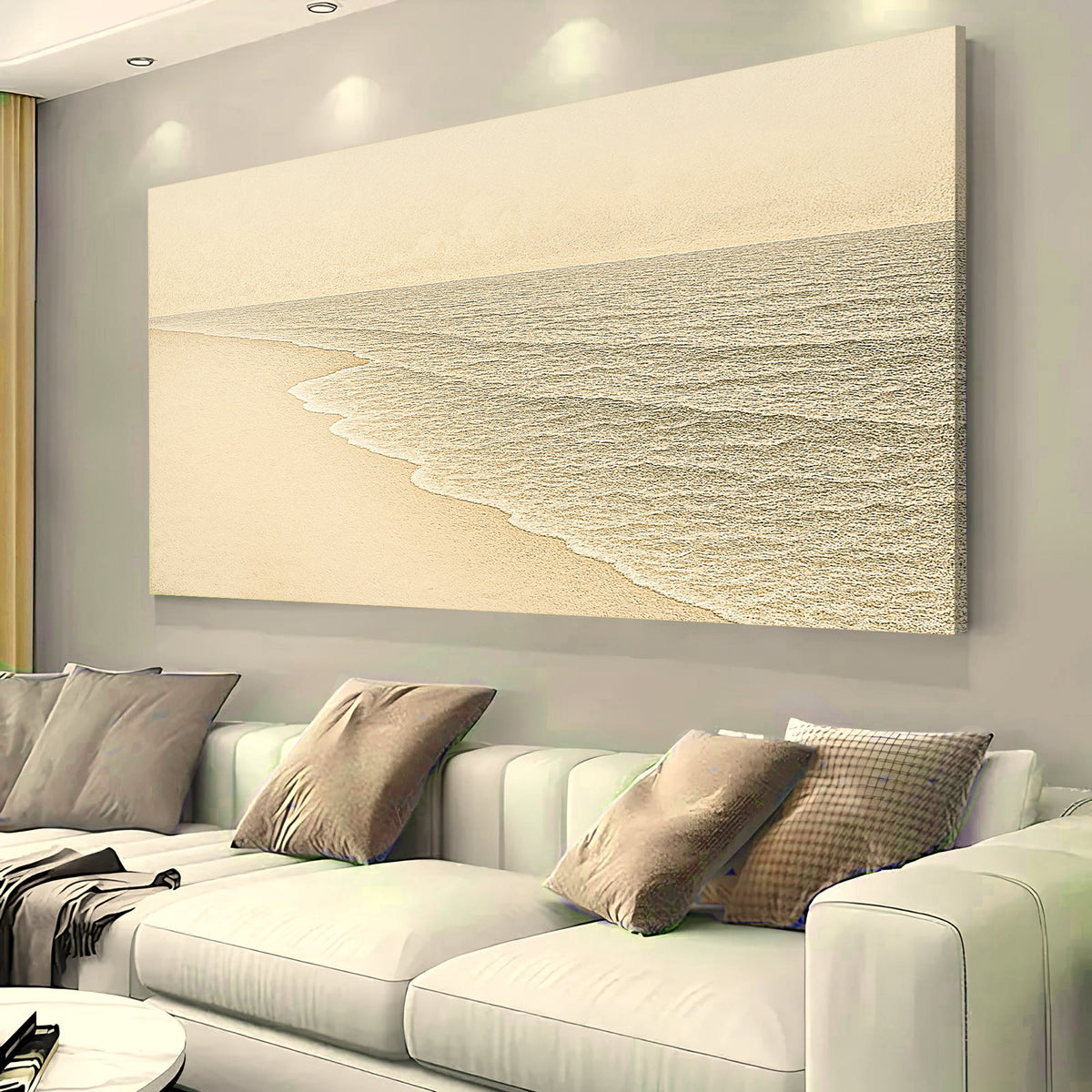 Beach Shoreline Coastal Wall Art III by Tailored Canvases