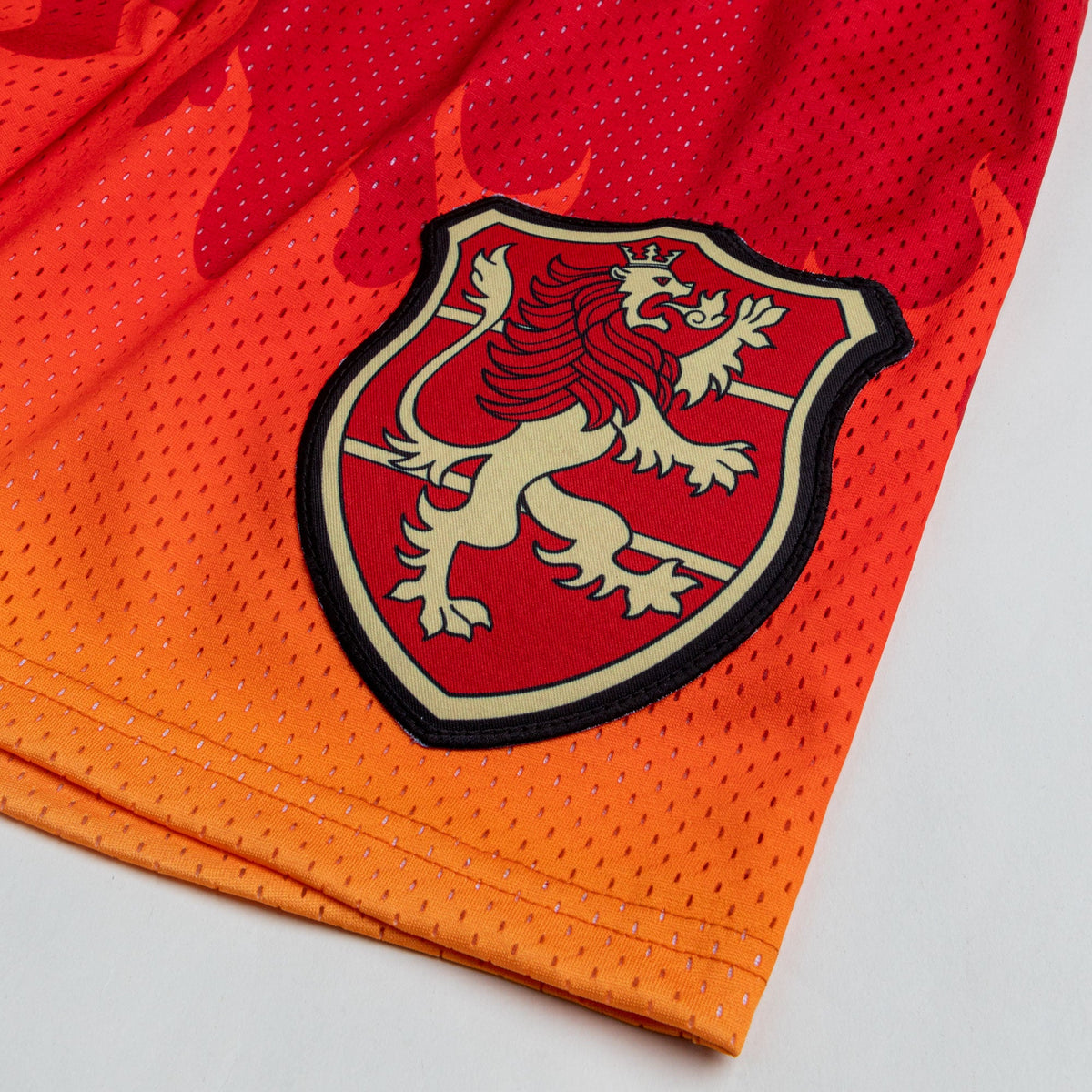Crimson Lion anime mesh shorts – view 2