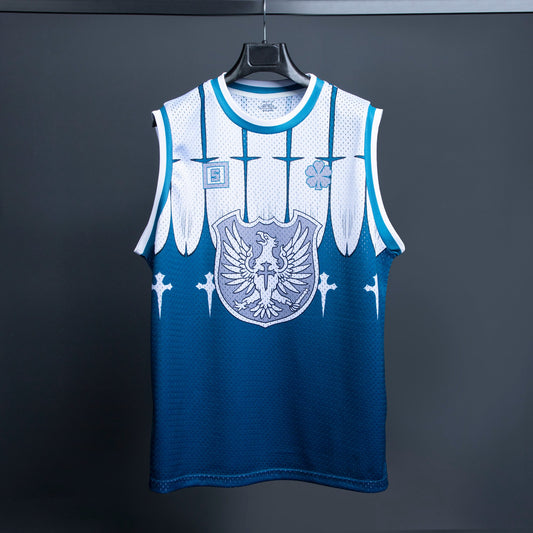 Silver Eagle anime basketball jersey in premium mesh