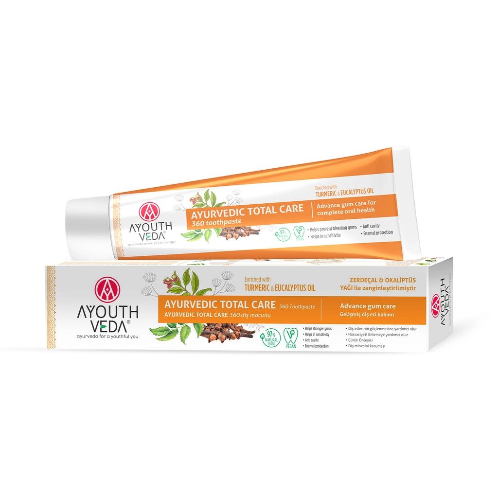 Ayouth Veda Total Care Toothpaste for Complete Oral Hygiene 100 ml by Beauty Care Bag