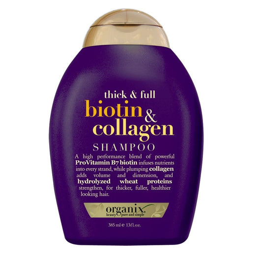Organix Biotin and Collagen shampoo, 385 ml
