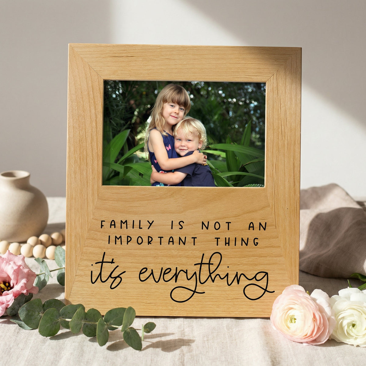 Photo frame Gift for Mom - Family Quote Wood Picture Frame Mother's Day Gift by Joyful Moose