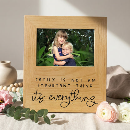 Photo frame Gift for Mom - Family Quote Wood Picture Frame Mother's Day Gift by Joyful Moose