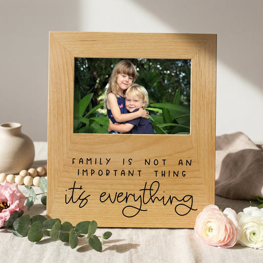 Photo frame Gift for Mom - Family Quote Wood Picture Frame Mother's Day Gift by Joyful Moose