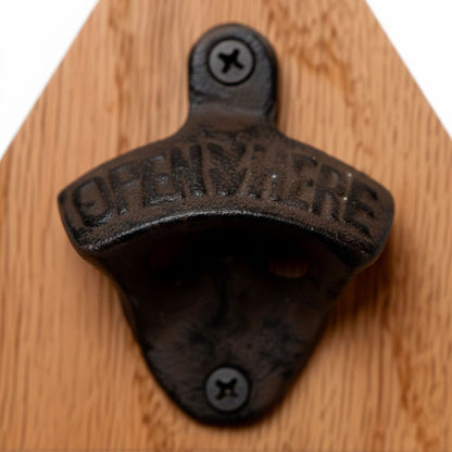 Custom Garage Sign – Personalized Wood Sign with Rustic Bottle Opener & Workshop Wall Art by Joyful Moose