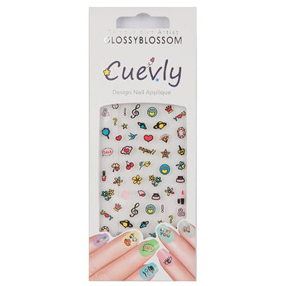 Glossy Blossom Nail Art Sticker Cuevly-96678 by Beauty Care Bag