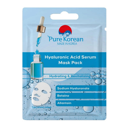 Pure Korean Hyaluronic Acid Serum Sheet Mask by Beauty Care Bag