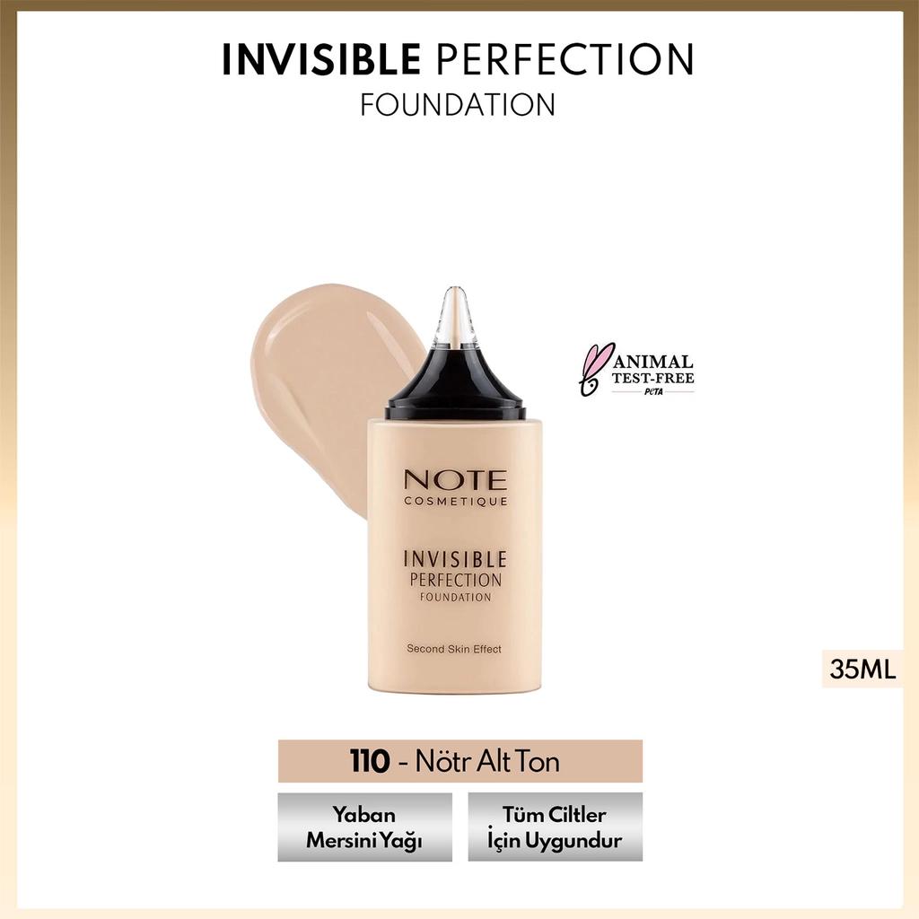 Note Invisible Perfection Foundation with Neutral Undertone 30ml by Beauty Care Bag