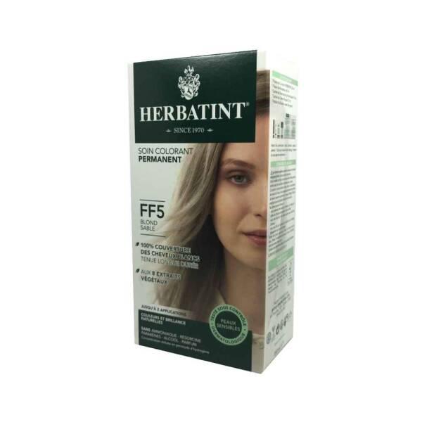 Herbatint FF5 Blond Sable Hair Dye: Natural, Ammonia & Paraben-Free Color with Aloe Vera for Sensitive Scalps - Gentle Plant-Based Formula by Beauty Care Bag