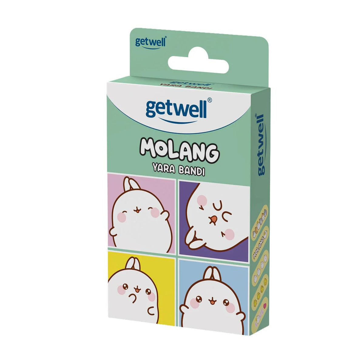 Getwell Molang Adhesive Bandages Green 15 Count by Beauty Care Bag