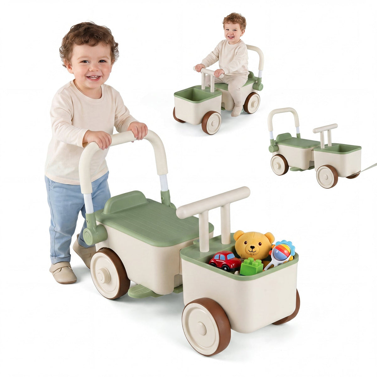 GBruno Store kids push walker car with storage basket, view 18