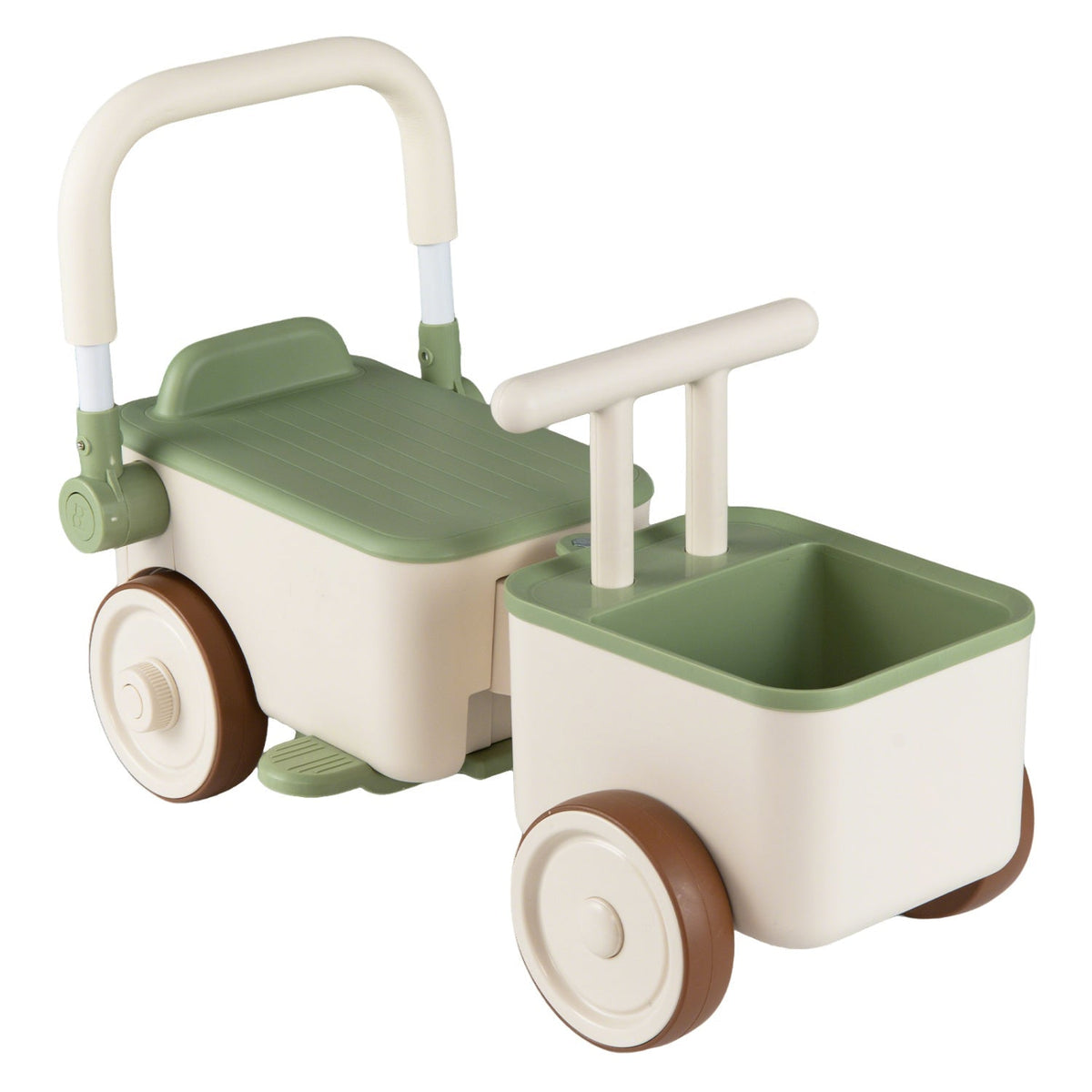 3-in-1 kids ride-on push car with tow rope and storage basket by GBruno Store, view 19
