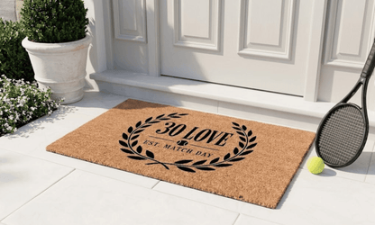 30 Love tennis coir doormat by Coco Mats N More, view 2