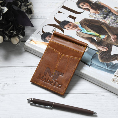 Finley Money Clipper- Tan Brown by Classy Leather Bags
