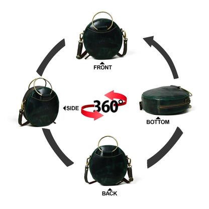 Rosie Sling Circle Bag by Classy Leather Bags
