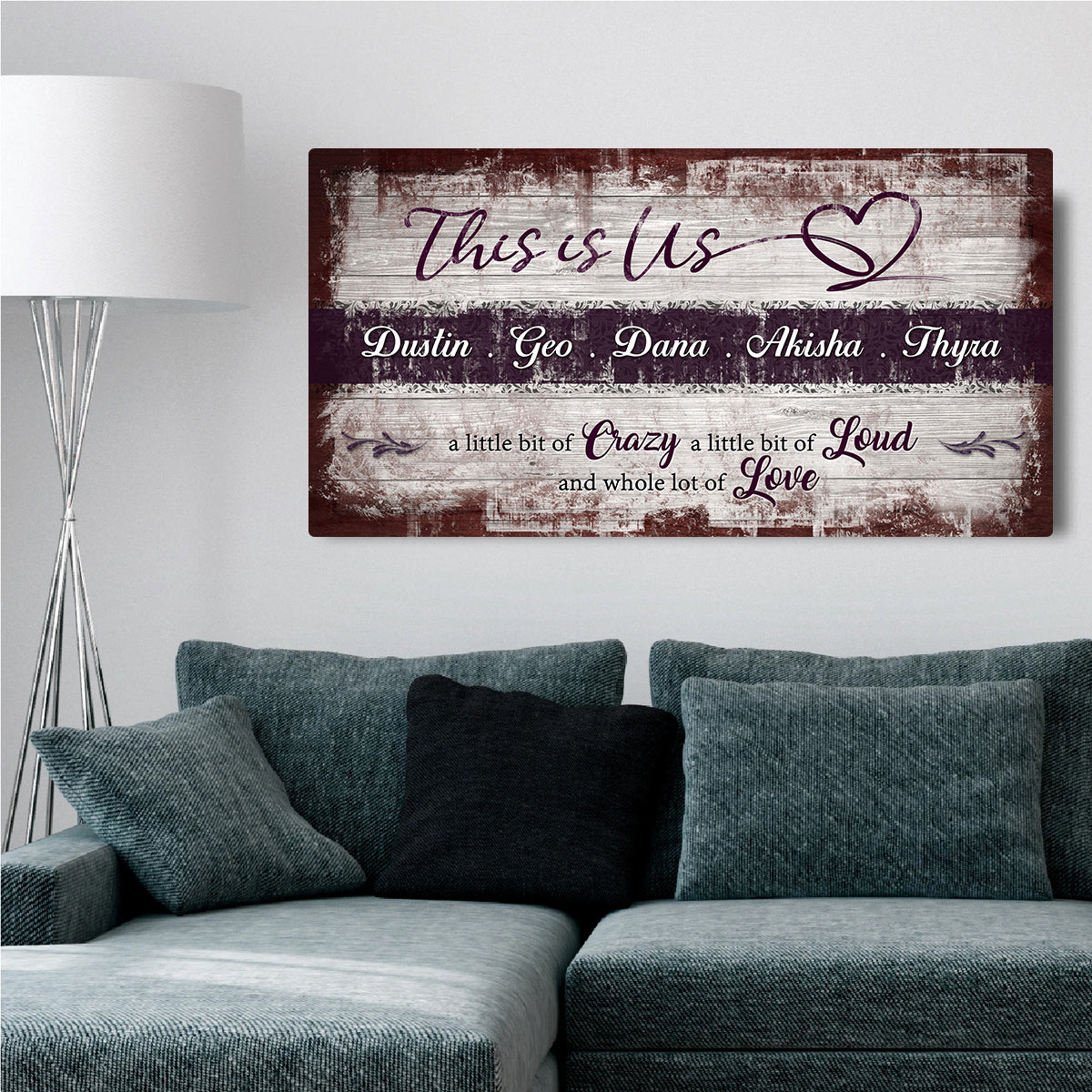 This is Us Family Sign by Tailored Canvases
