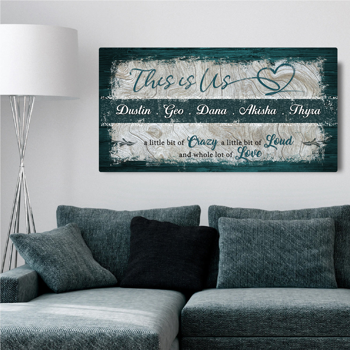 This is Us Family Sign by Tailored Canvases