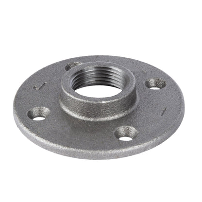 PIPE DECOR 1 in. black iron floor flange pipe fitting