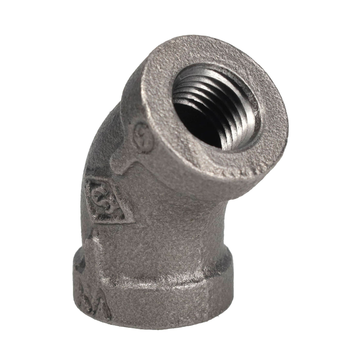 PIPE DECOR 1/8 in. black iron 45 degree elbow pipe fitting